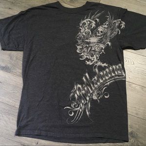 Billabong Black Large Skull Grapic T-Shirt